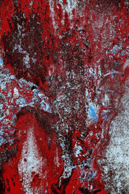 Dökülen boya paslı metal dokusu