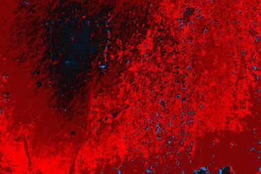 Kırmızı ve mavi renkli grunge duvar dokusu arkaplanı