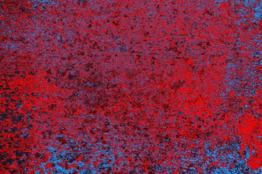 Kırmızı ve mavi renkli grunge duvar dokusu arkaplanı
