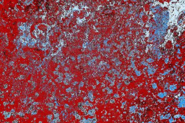 Dökülen boya paslı metal dokusu