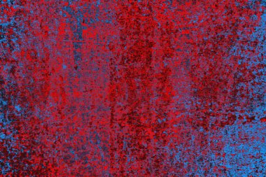 Kırmızı ve mavi renkli grunge duvar dokusu arkaplanı