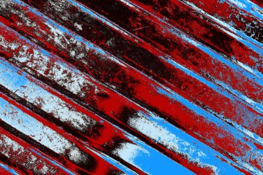 Çizik ve çatlaklarla metal doku