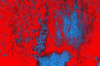 Kırmızı ve mavi renkli grunge duvar dokusu arkaplanı