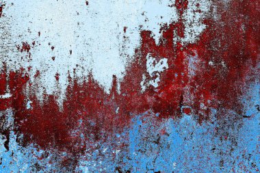 Duvar dokusu arkaplanı eski boyayla soyulmuş 