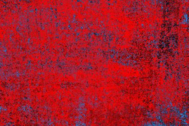 Kırmızı ve mavi renkli grunge duvar dokusu arkaplanı