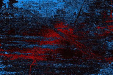 Koyu renkli ses, arka planda çatlaklar olan grunge duvar dokusu