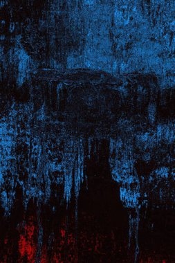 Koyu renkli ses, arka planda çatlaklar olan grunge duvar dokusu