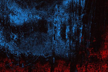 Koyu renkli ses, arka planda çatlaklar olan grunge duvar dokusu