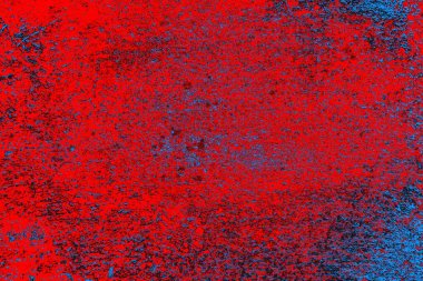 Kırmızı ve mavi renkli grunge duvar dokusu arkaplanı