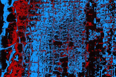 Çizik ve çatlaklarla metal doku