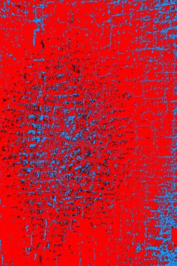 Kırmızı ve mavi renkli grunge duvar dokusu arkaplanı