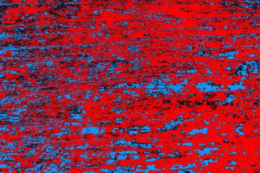 Neon kırmızı ve mavi renkli grunge duvar dokusu arkaplanı