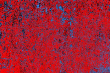 Kırmızı ve mavi renkli grunge duvar dokusu arkaplanı