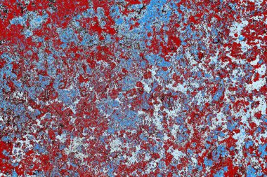 Dökülen boya paslı metal dokusu