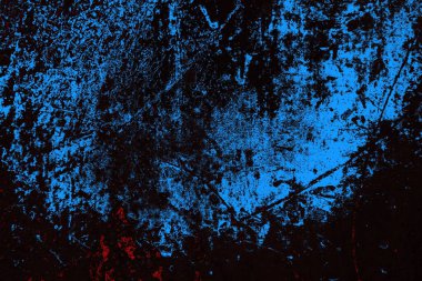 Koyu renkli ses, çatlak ve arkaplanı su sıçratan grunge duvar dokusu