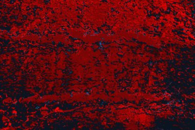 Kırmızı ve mavi renkli grungy duvar, desenli arka plan