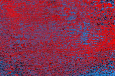 Kırmızı ve mavi renkli grunge duvar dokusu arkaplanı