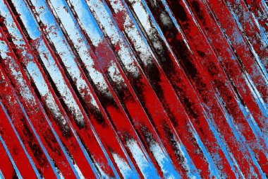 Çizik ve çatlaklarla metal doku