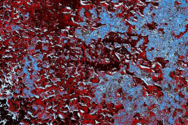 Dökülen boya paslı metal dokusu