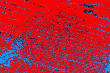 Kırmızı ve mavi renkli grunge duvar dokusu arkaplanı