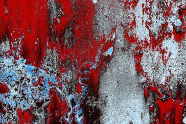 Dökülen boya paslı metal dokusu