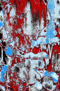 Dökülen boya paslı metal dokusu