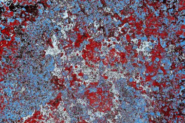 Dökülen boya paslı metal dokusu