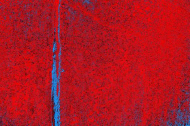 Neon kırmızı ve mavi renkli grunge duvar dokusu arkaplanı