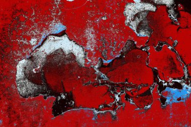 Dökülen boya paslı metal dokusu