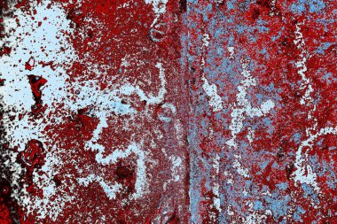 Dökülen boya paslı metal dokusu