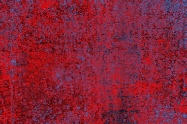 Kırmızı ve mavi renkli grunge duvar dokusu arkaplanı