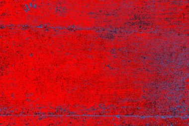 Parlak kırmızı ve mavi renkli grunge duvar dokusu arkaplanı