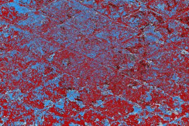 Çizik ve çatlaklarla metal doku