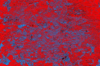 Kırmızı ve mavi renkli grunge duvar dokusu arkaplanı
