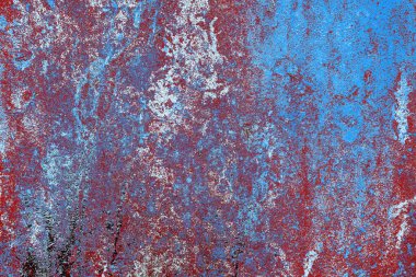 Dökülen boya paslı metal dokusu