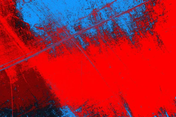 Neon red and blue colored grunge wall  texture  background