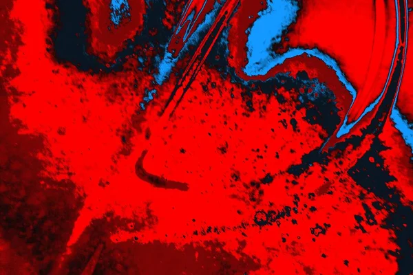 Neon Kırmızı Mavi Renkli Grunge Duvar Dokusu Arkaplanı — Stok fotoğraf