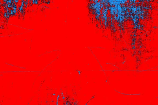 Neon kırmızı ve mavi renkli grunge duvar dokusu arkaplanı