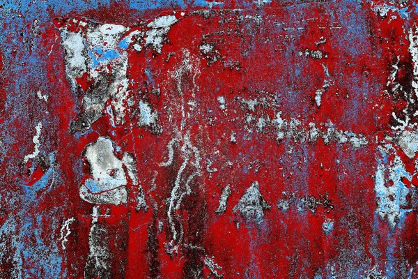 Dökülen boya paslı metal dokusu