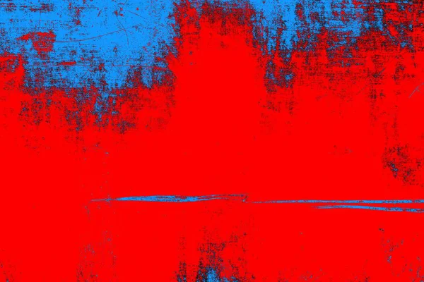 Neon kırmızı ve mavi renkli grunge duvar dokusu arkaplanı