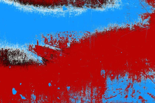 Piros Kék Fekete Színű Grunge Fal Textúra Háttér — Stock Fotó