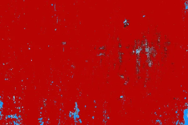 Kırık tarih arkaplanı olan kırmızı, mavi ve siyah grunge duvar