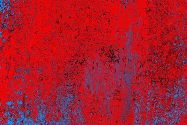 Parlak kırmızı ve mavi renkli grunge duvar dokusu arkaplanı