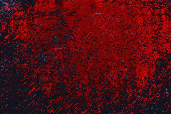 Kırmızı ve mavi renkli grungy duvar, desenli arka plan