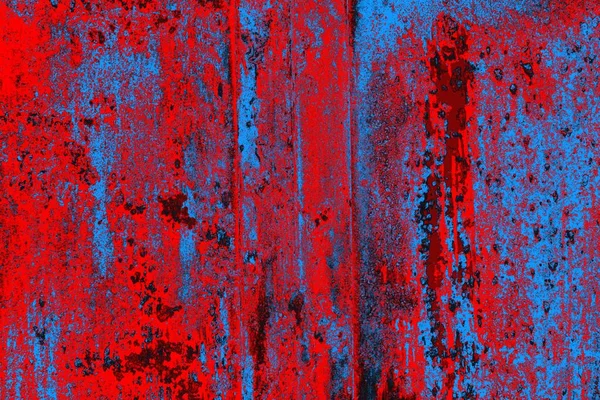 Parlak kırmızı ve mavi renkli grunge duvar dokusu arkaplanı