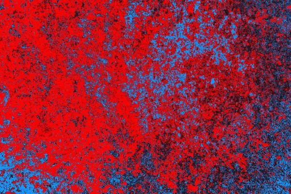 Neon kırmızı ve mavi renkli grunge duvar dokusu arkaplanı