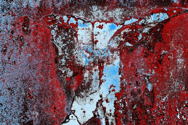 Dökülen boya paslı metal dokusu