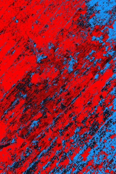 Neon kırmızı ve mavi renkli grunge duvar dokusu arkaplanı