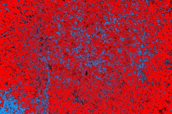 Neon kırmızı ve mavi renkli grunge duvar dokusu arkaplanı