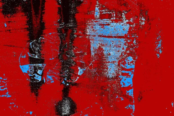 Vermelho Azul Preto Colorido Grunge Parede Textura Fundo — Fotografia de Stock